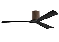 Irene 6-Speed DC 60" Ceiling Fan in Walnut with Matte Black blades