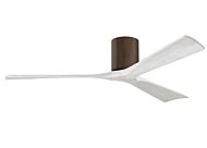 Irene 6-Speed DC 60" Ceiling Fan in Walnut with Matte White blades