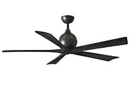 Irene 6-Speed DC 60" Ceiling Fan in Textured Bronze with Matte Black blades