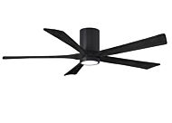 Irene 6-Speed DC 60" Ceiling Fan w/ Integrated Light Kit in Matte Black with Matte Black blades