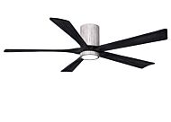 Irene 6-Speed DC 60" Ceiling Fan w/ Integrated Light Kit in Barnwood Tone with Matte Black blades