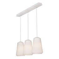 Isla 3-Light Pendant in White