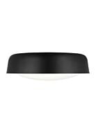 Draper 2-Light Flushmount Ceiling Light in Midnight Black