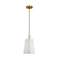 Bronte 1-Light Pendant in Burnished Brass