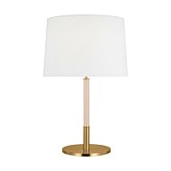 Monroe 1-Light Table Lamp in Burnished Brass