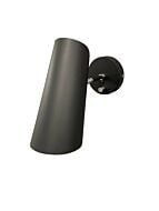 Logan 1-Light LED Wall Sconce in Black with Satin Nickel