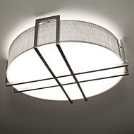 Lambert LED Flush Mount in Satin Nickel