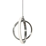 Lock LED Pendant in Satin Nickel