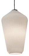 Lola 1-Light Pendant in White