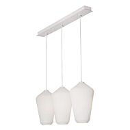 Lola 3-Light Pendant in White