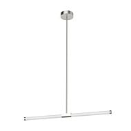 Akari LED Island Pendant in Brushed Nickel