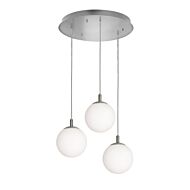 Loretto 3-Light Pendant in Satin Nickel