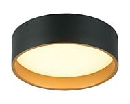 Novalee 1-Light LED Flush Mount in Matte Black