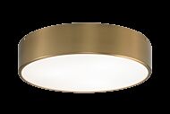 Matteo Snare 3 Light Ceiling Light In Aged Gold Brass