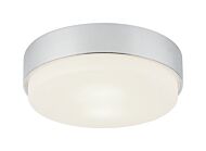 Quintz 2-Light Ceiling Mount in Chrome