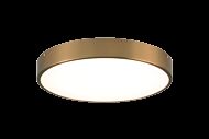 Matteo Plato 1 Light Ceiling Light In Aged Gold Brass