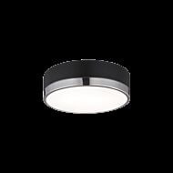 Matteo Trydor 2 Light Ceiling Light In Black & Chrome