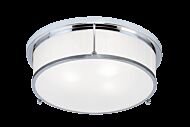 Matteo Caisse Claire 3 Light Ceiling Light In Chrome