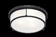 Matteo Caisse Claire 3 Light Ceiling Light In Matte Black