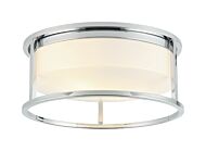 Framerton 2-Light Ceiling Mount in Chrome