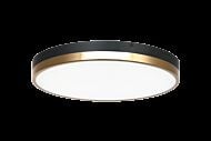 Matteo Tone 1 Light Ceiling Light In Black & Aged Gold Brass