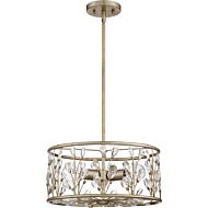 Quoizel Meadow Lane 3 Light 16 Inch Ceiling Light in Vintage Gold