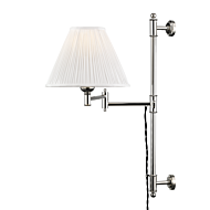 Hudson Valley Classic No.1 by Mark D. Sikes Adjustable Wall Lamp in Polished Nickel