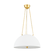 Chiswick 3-Light Pendant in Aged Brass