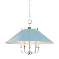 Clivedon 5-Light Chandelier in Polished Nickel