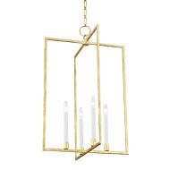 Middleborough 4-Light Pendant in Gold Leaf