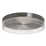 Maggie LED Flush Mount in Satin Nickel