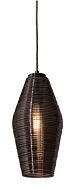 Mila 1-Light Pendant in Satin Nickel