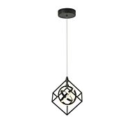 Tulip LED Pendant in Matte Black