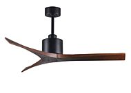 Mollywood 6-Speed DC 52 Ceiling Fan in Matte Black with Walnut blades