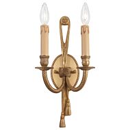 Metropolitan Knot 2 Light Wall Sconce in French Gold