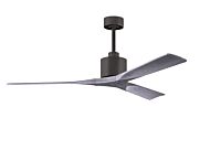 Nan 6-Speed DC 60 Ceiling Fan in Textured Bronze with Barnwood Tone blades