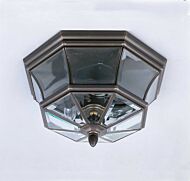Quoizel Newbury 3 Light 15 Inch Outdoor Hanging Light in Medici Bronze