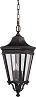 Feiss Cotswold Lane Collection 10 Inch Outdoor Lantern in Bronze Finish