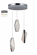 Craftmade Led Mini Pendant W/Hue 3-Light 11" Mini Pendant in Chrome