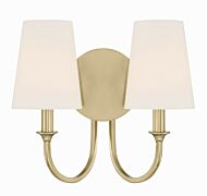 Payton 2-Light Wall Mount in Vibrant Gold