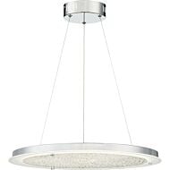 Quoizel Platinum Blaze 20.5 Inch LED Pendant in Polished Chrome