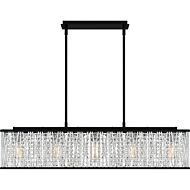 Celeste 5-Light Linear Chandelier in Matte Black