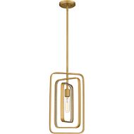 Dupree 1-Light Mini Pendant in Brushed Weathered Brass