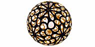 Modern Forms Groovy 36 Inch Pendant Light in Black and Gold and Brush