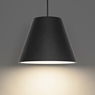 Myla 1-Light LED Outdoor Pendant in Black