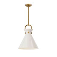 Emerson 1-Light Pendant in Aged Gold