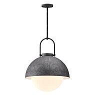 Harper 1-Light Pendant in Steel