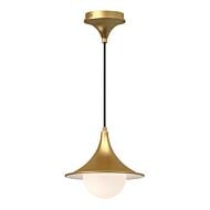 Fuji 1-Light Pendant in Brushed Gold