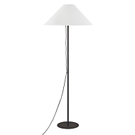 Pilar 1-Light Floor Lamp in Textured Black