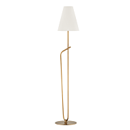 Pearce 1-Light Floor Lamp in Patina Brass